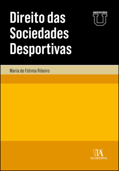 Capa de livro Direito das Sociedades Desportivas com fundo amarelo e laranja