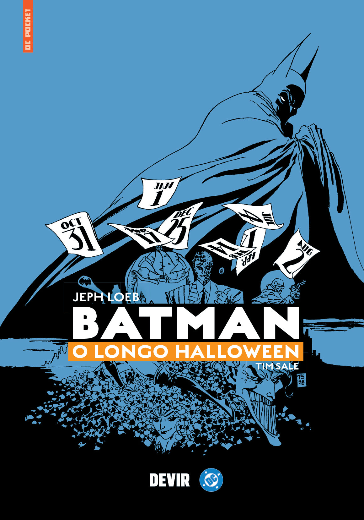 Capa do livro Batman. O Longo Halloween de Jeph Loeb, Tim Sale