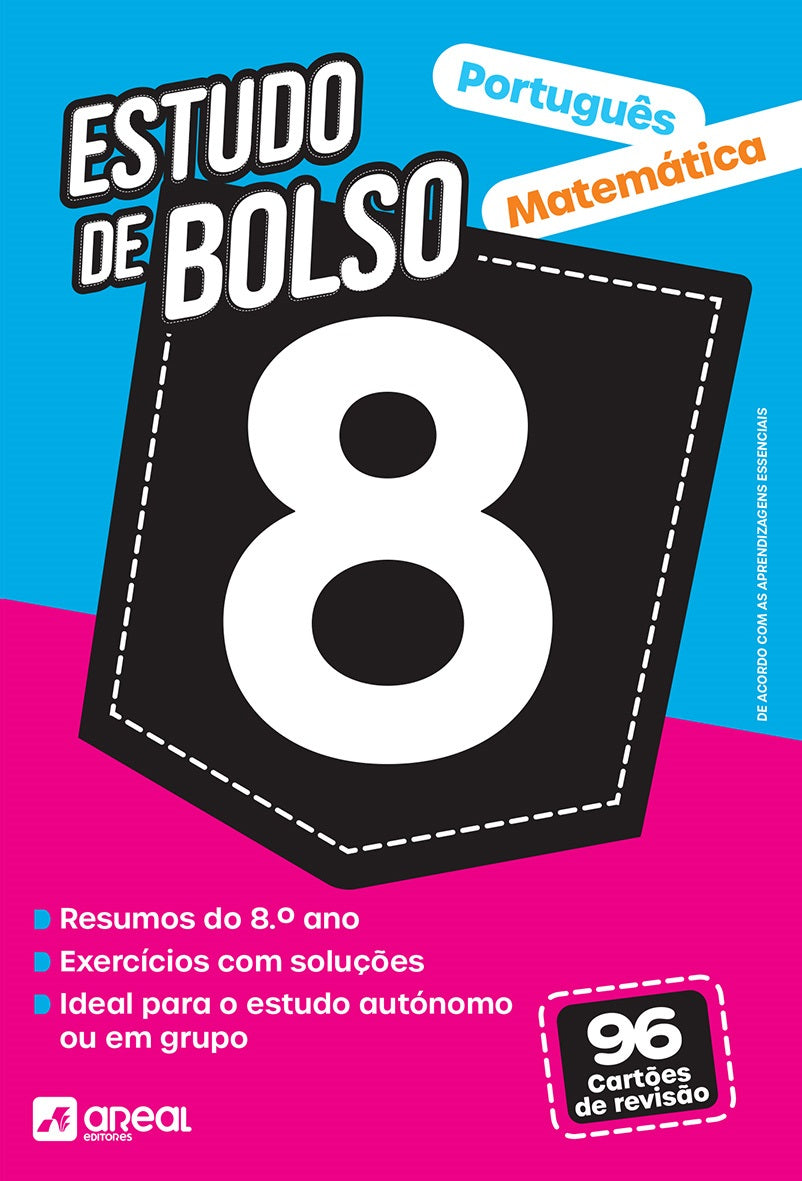 Estudo de bolso: Português e Matemática - 8.º Ano  