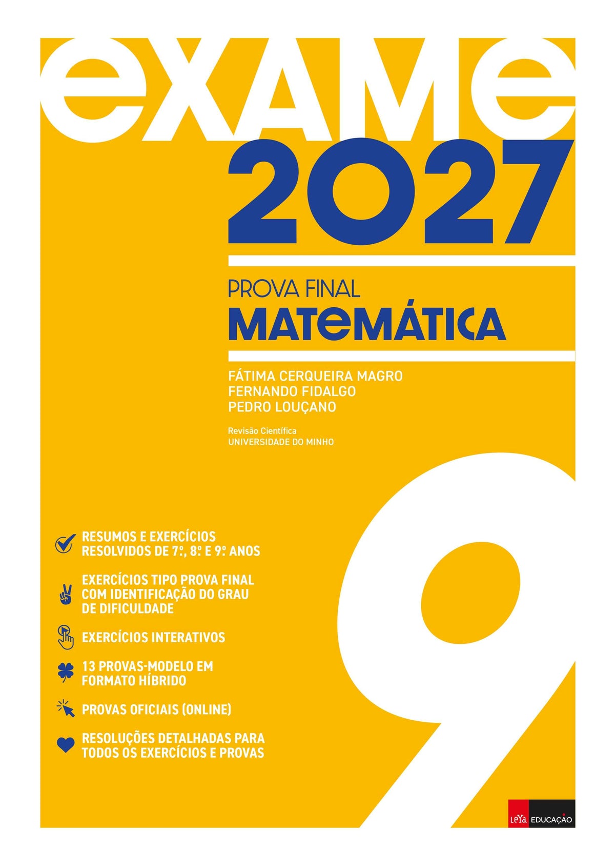 Exame 2027 Matemática 9.º ano - Fátima Magro, Fernando Fidalgo, Pedro Louçano