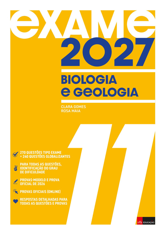 Exame 2027 Biologia e Geologia 11 - Helena Vaz Domingues, José Augusto Batista + Clara Gomes, Rosa Maia