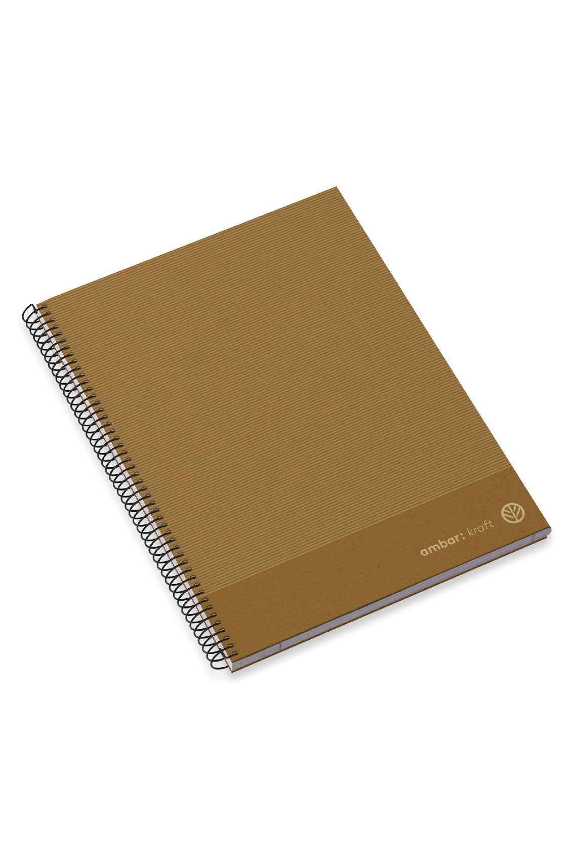 Caderno Espiral Kraft Capa Dura A4 Pautado