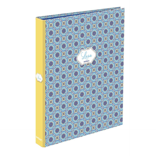Capa A4 2 Arg Lombada Estreita Lusa Tile