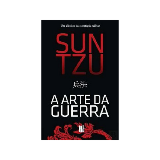 Capa do livro de bolso A Arte da Guerra de Sun Tzu com design clássico e elegante - trade by cda