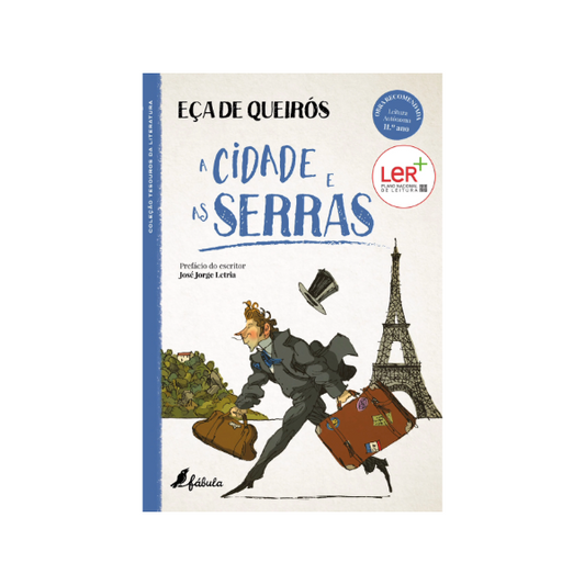 Capa do livro A Cidade e as Serras de Eça de Queirós - Edição clássica - trade by cda