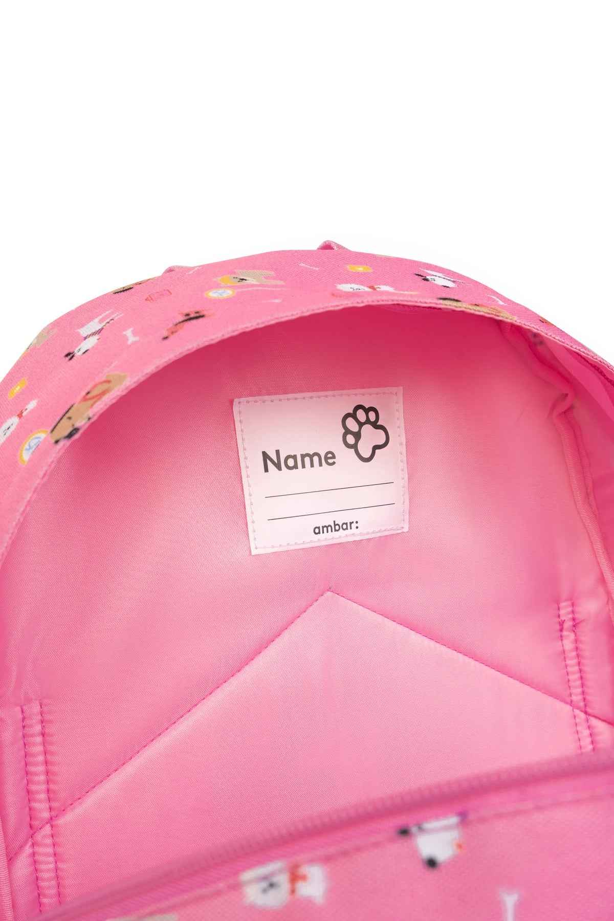 Mochila Dog Person Pink