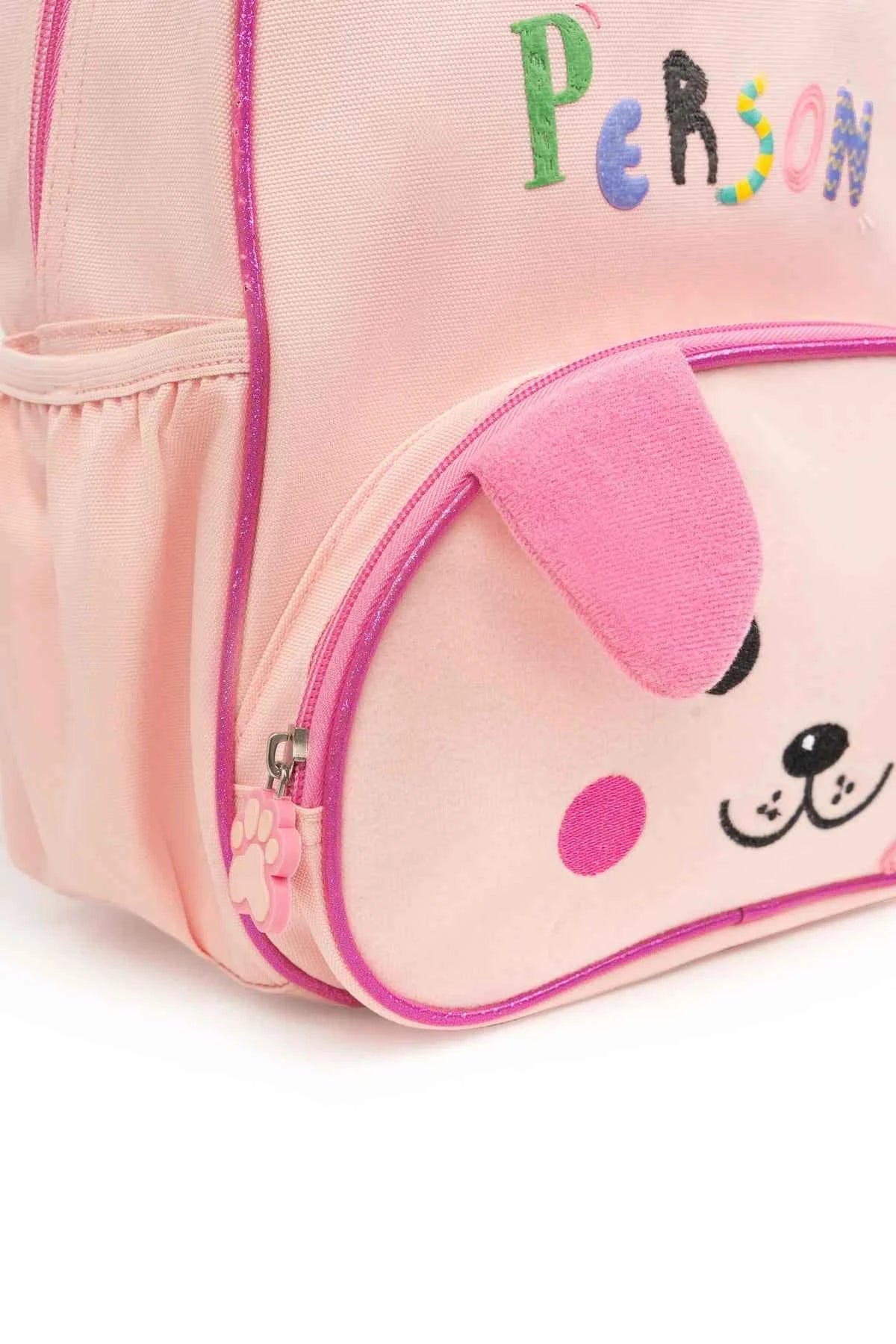 Mochila Infantil Dog Person Pink Furry