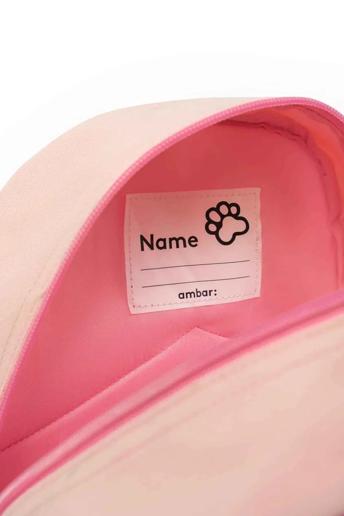 Mochila Infantil Dog Person Pink Furry