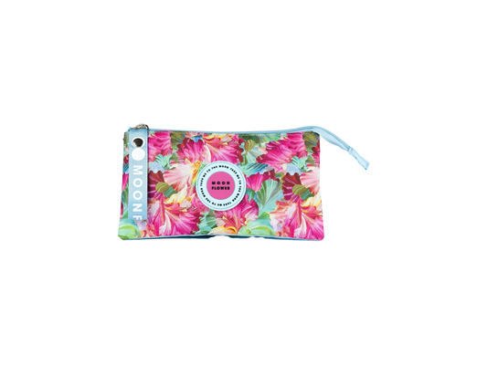 Bolsa Retangular Tripla Tropical Flowers Teen Moonflower