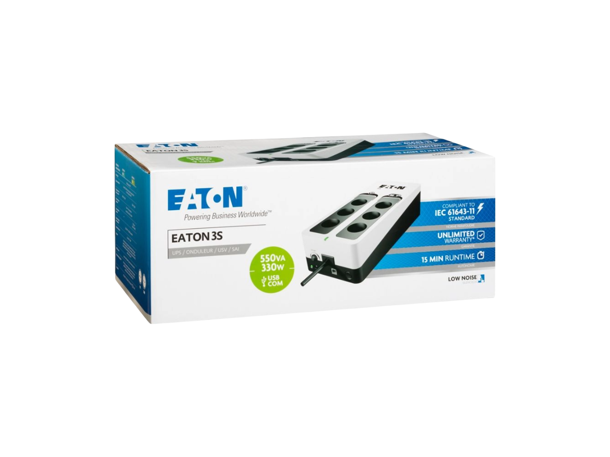 Eaton 3S Gen2 UPS DIN, 550 VA, 330 W -3S550D