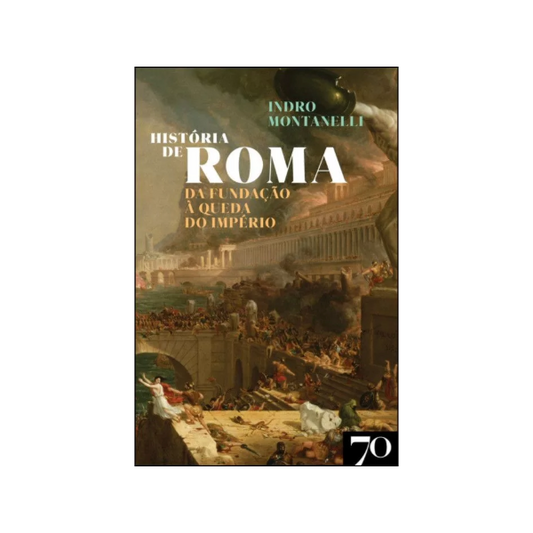 Capa detalhada do livro História de Roma - Da Fundação à Queda do Império - Edição de prestígio trade by cda