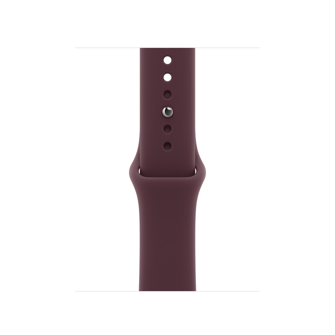 Bracelete desportiva para Apple Watch bordô, com fecho e orifícios de ajuste