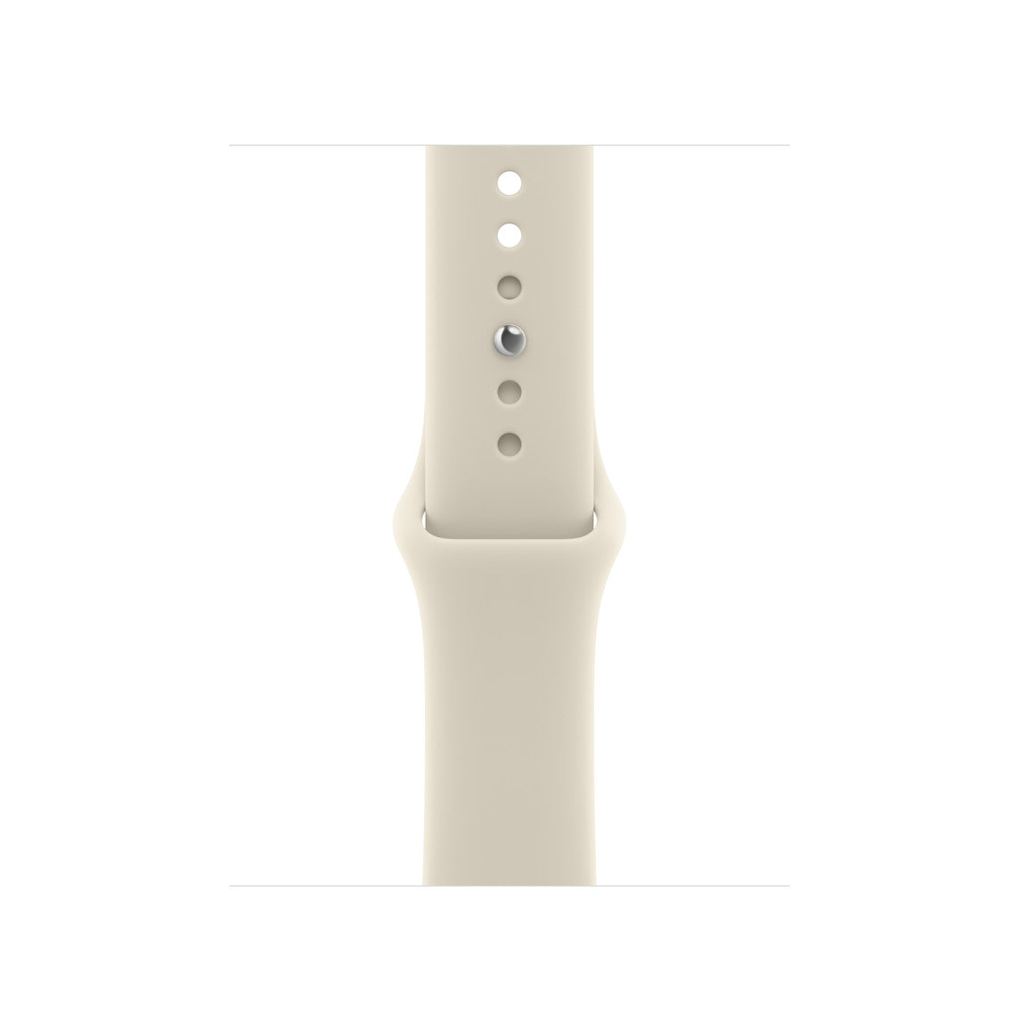 Bracelete desportiva para Apple Watch areia, com orifícios de ajuste