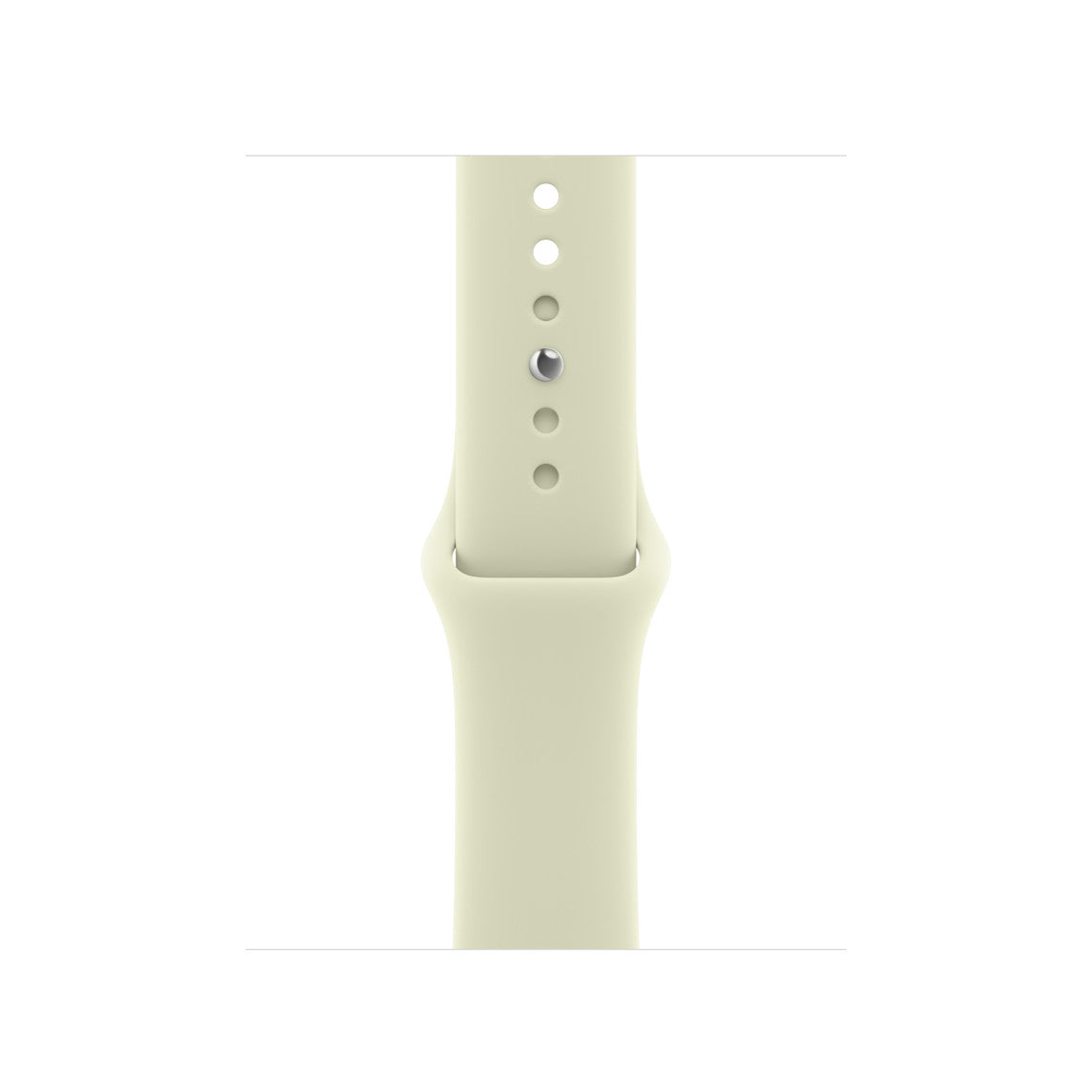 Bracelete desportiva para Apple Watch verde-claro, com orifícios de ajuste