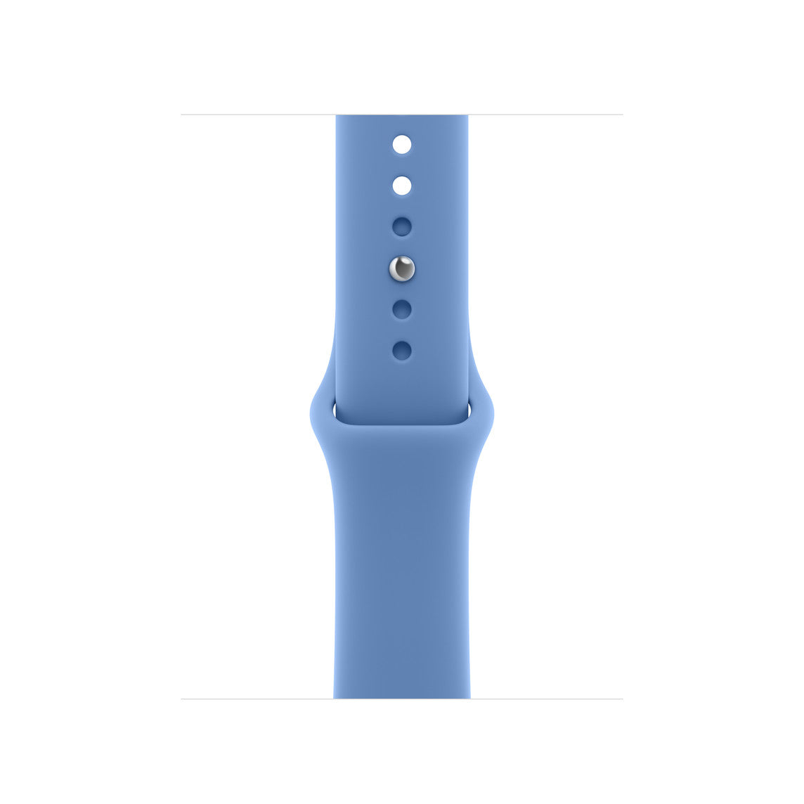 Bracelete desportiva para Apple Watch azul, com vários orifícios de ajuste