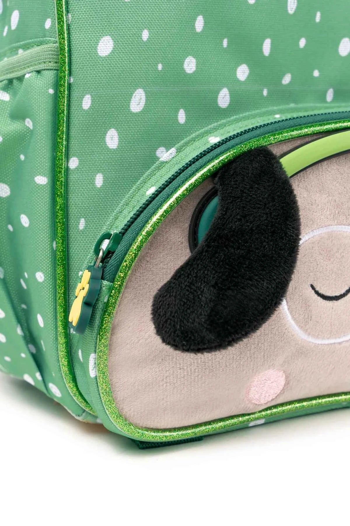 Mochila Dog Person Green Furry