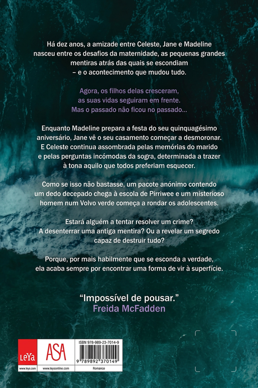 Capa traseira do livro com texto preto e logótipo da editora “ASA”.