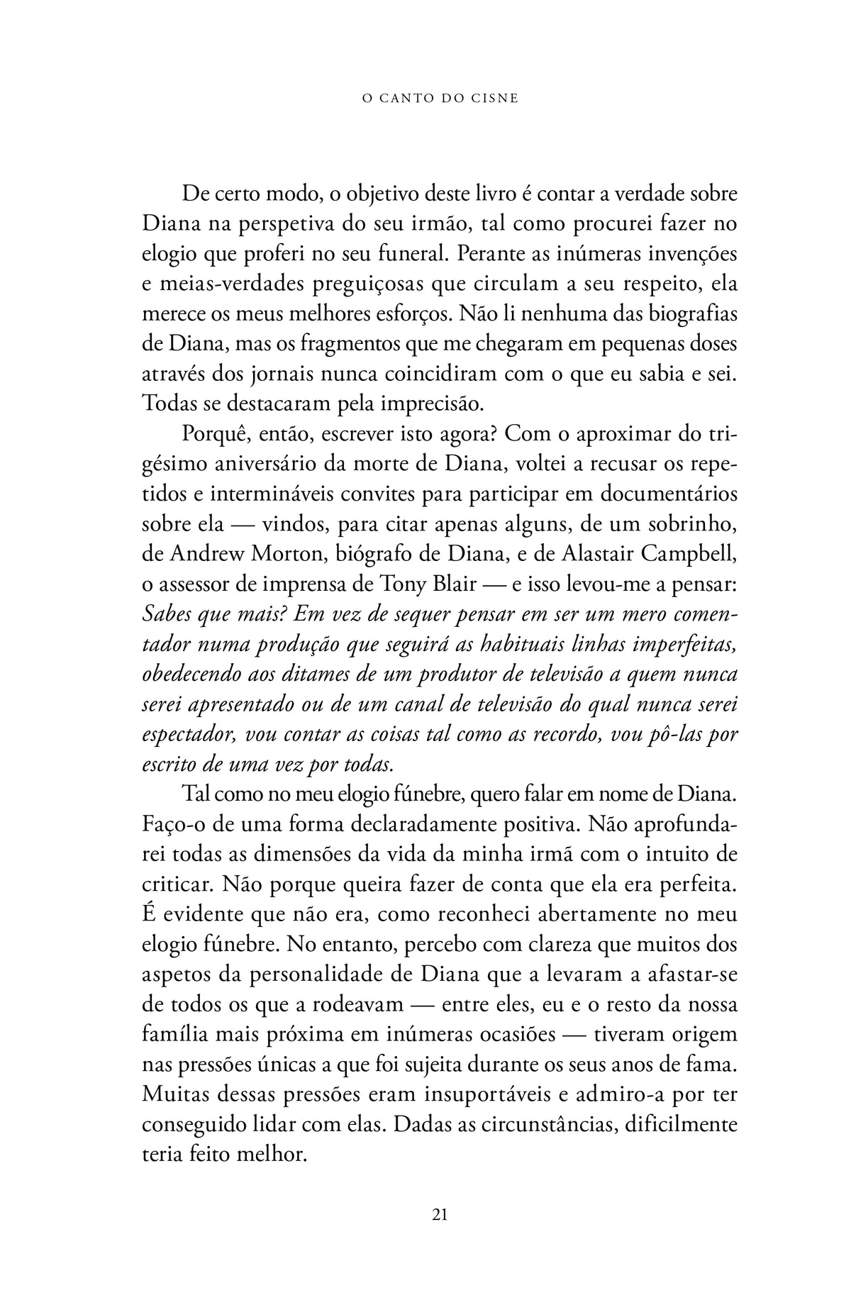 Página interior de livro com texto impresso a preto e branco