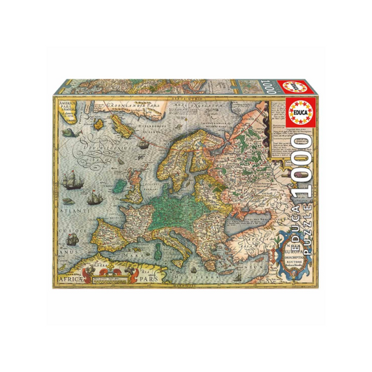 Puzzle EDUCA 1000 peças mapa da Europa