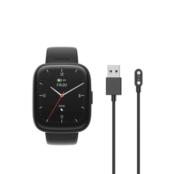 Hama “4000” Smart Watch, Phone Function, Sleep Analysis, Waterproof, 46 mm