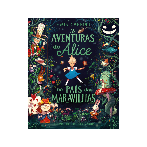 Capa do livro As Aventuras de Alice no País das Maravilhas com ilustrações clássicas - trade by cda