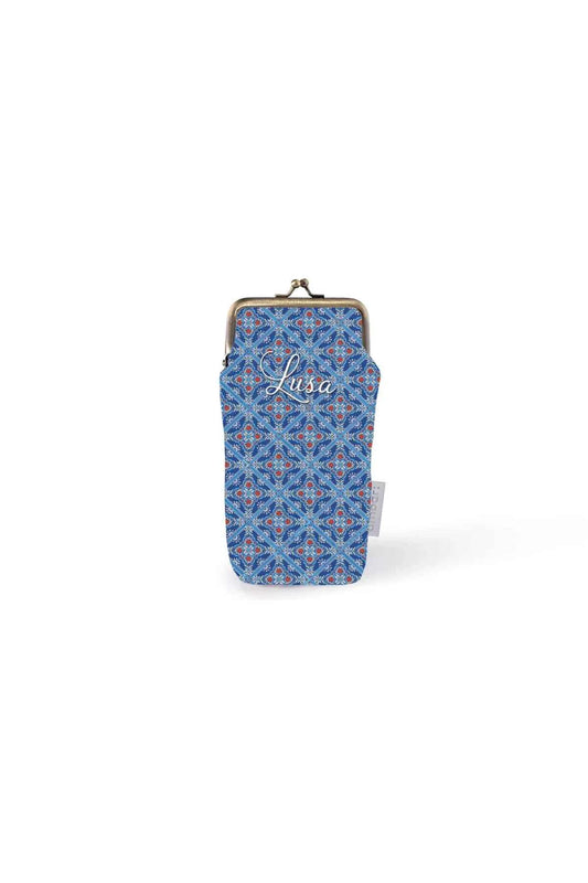 Bolsa Porta-Óculos Ambar Lusa Tile Blue