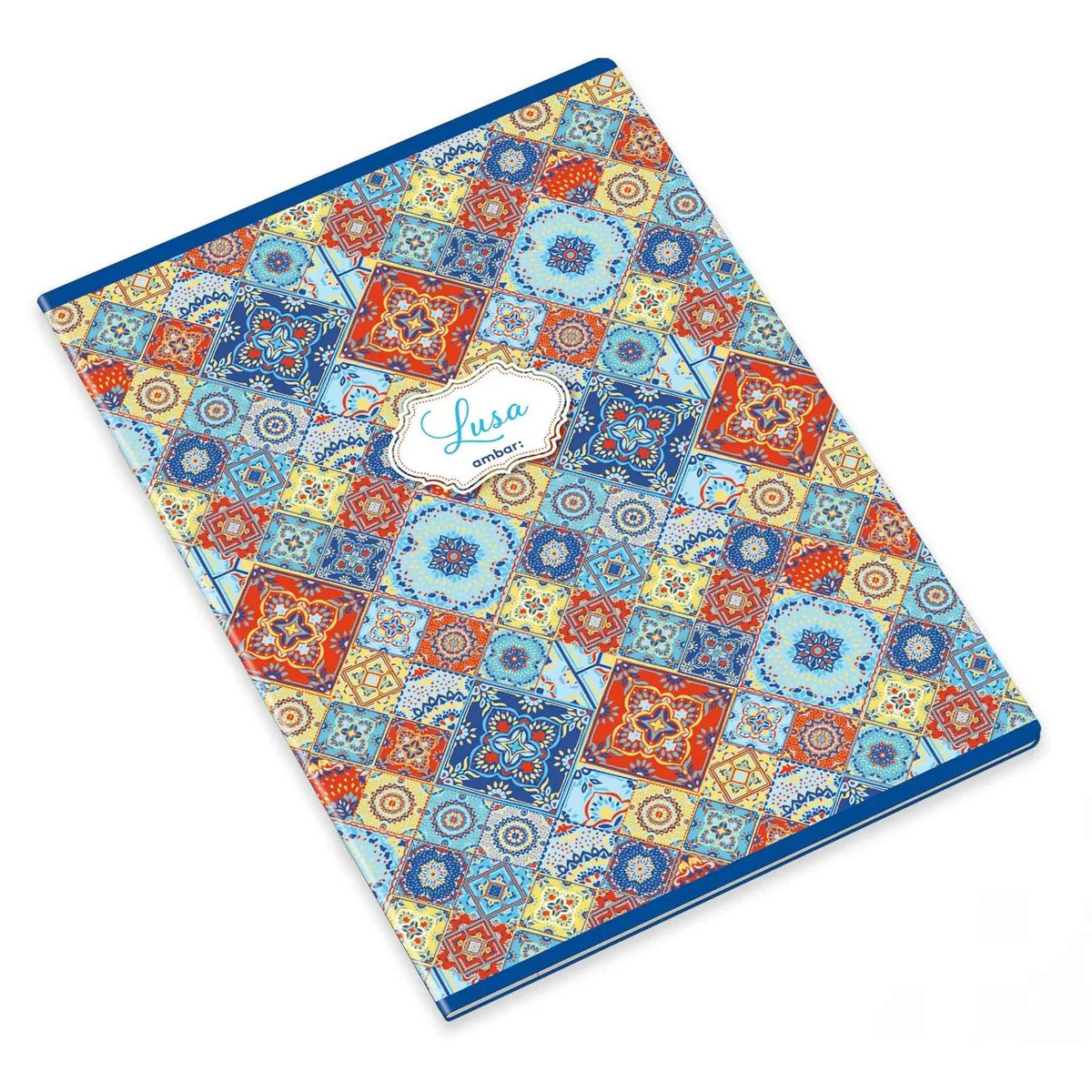 Caderno Agrafado A4 Ambar Lusa Tile Pautado – Caderno de 60 Folhas