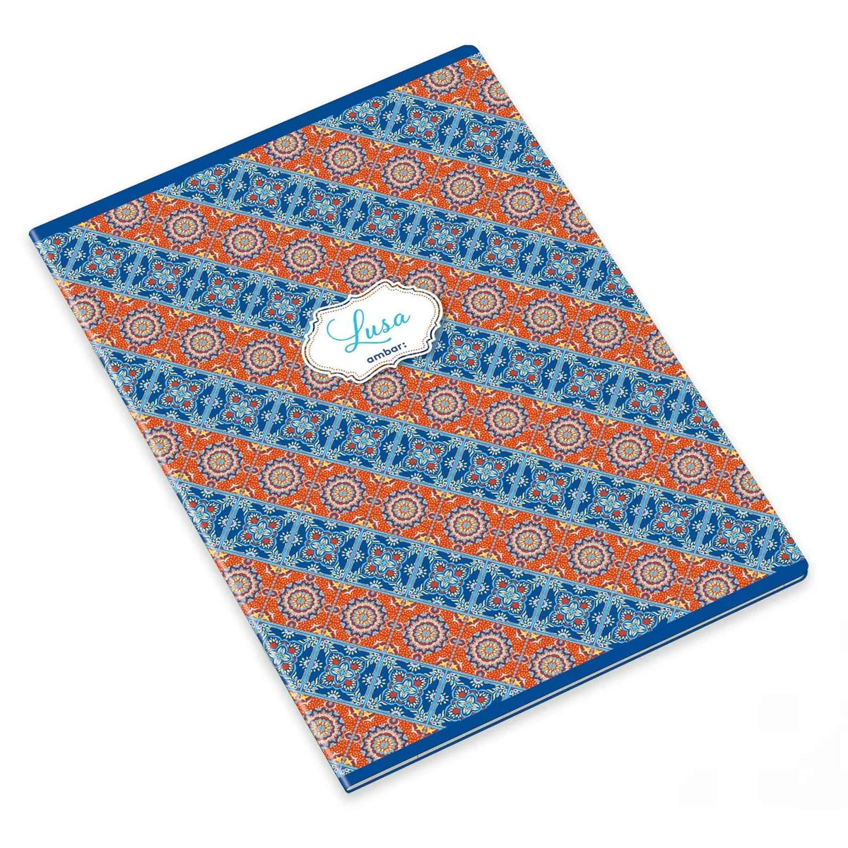 Caderno Agrafado A4 Ambar Lusa Tile Pautado – Caderno de 60 Folhas