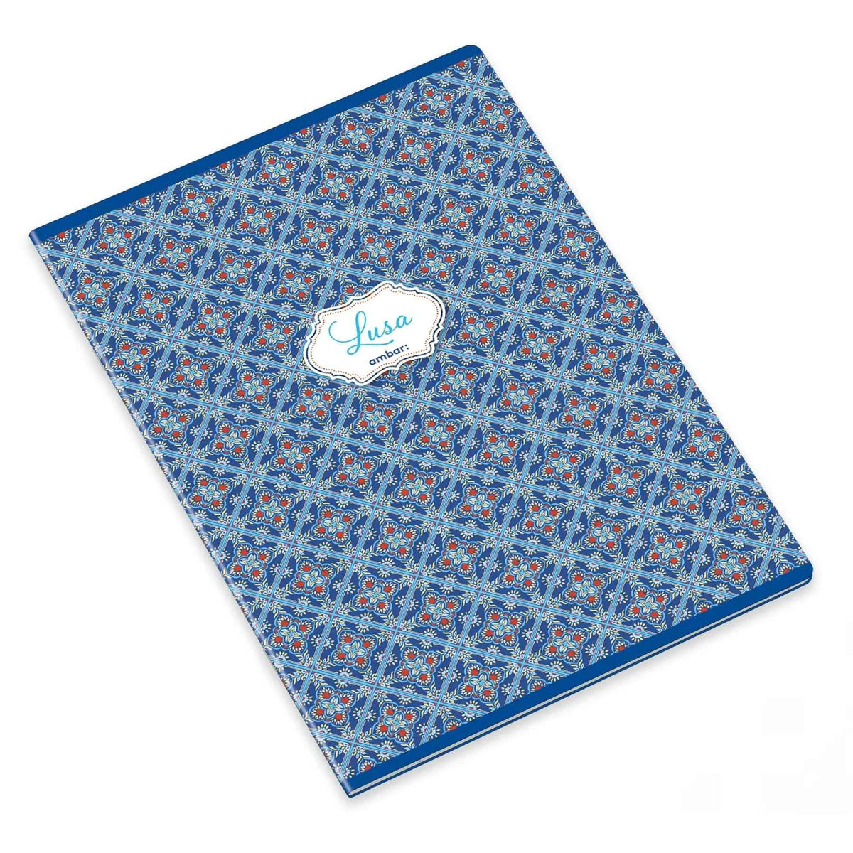 Caderno Agrafado A4 Ambar Lusa Tile Pautado – Caderno de 60 Folhas