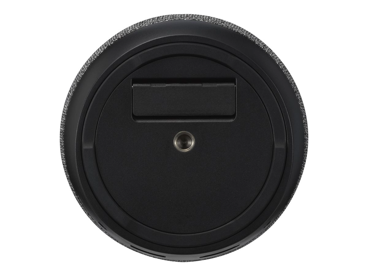 Projetor LED portátil ASUS ZenBeam Latte L1, base frontal redonda com botão e ranhuras
