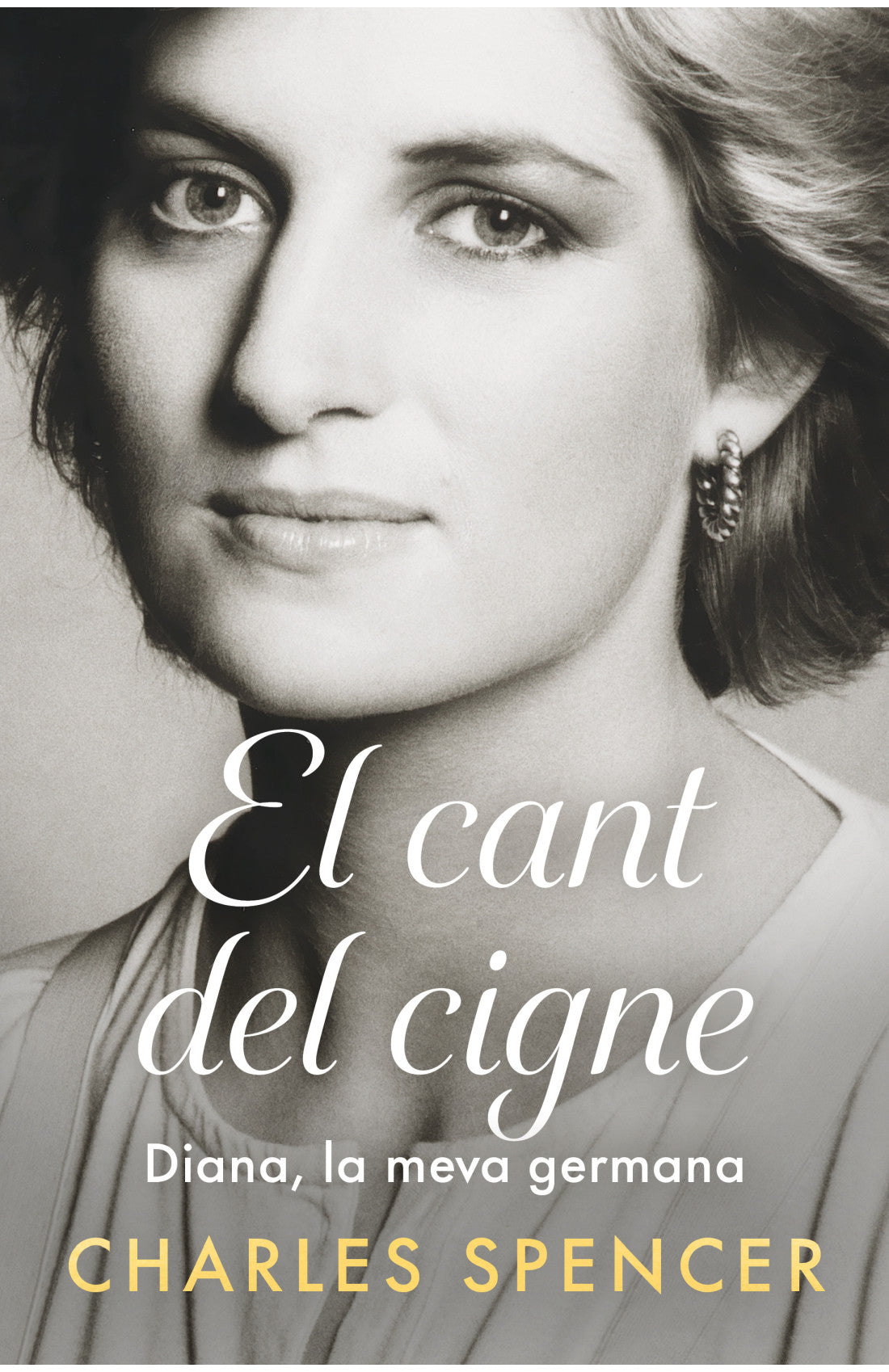 Capa de livro com retrato a preto e branco em close-up, Charles Spencer