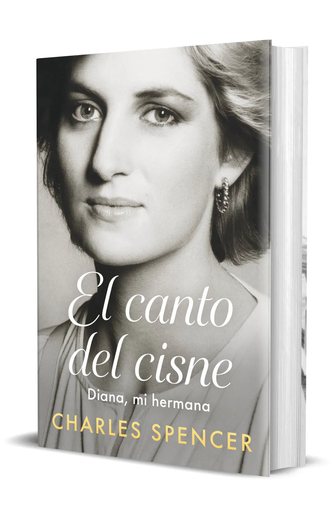 Capa de livro com retrato a preto e branco de mulher e título, Charles Spencer