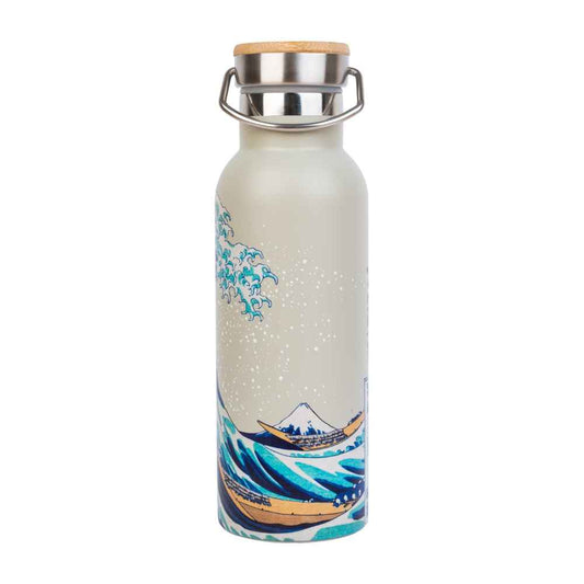 Garrafa de Metal A Grande Onda de Kanagawa Hokusai