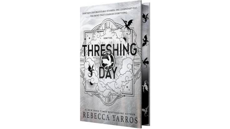 Capa do livro Threshing Day (edição Hardcover) de Rebecca Yarros, pertencente à Empyrean Series e publicado pela Entangled Publishing, sobre fundo branco.