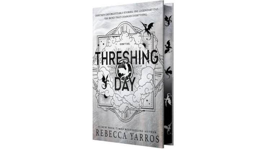 Capa do livro Threshing Day (edição Hardcover) de Rebecca Yarros, pertencente à Empyrean Series e publicado pela Entangled Publishing, sobre fundo branco.