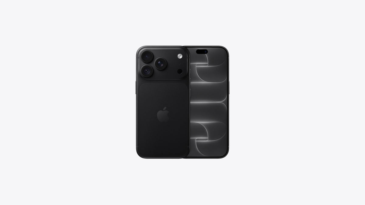 Telemóvel iPhone 18 Pro preto, traseira e ecrã frontal com entalhe