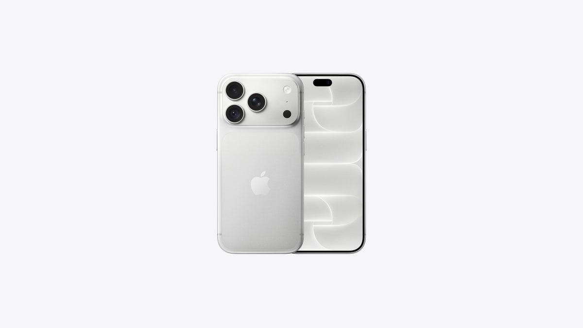 Telemóvel iPhone 18 Pro branco, traseira prateada e ecrã frontal