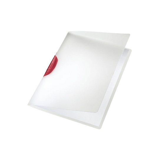 Classificador Leitz Color Clip Vermelho com Clip Lateral