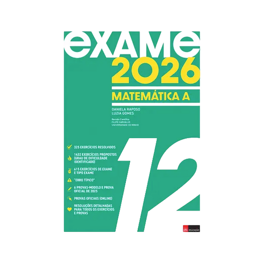 Livro de Preparação Exame Nacional 2026: Matemática A - 12.º Ano