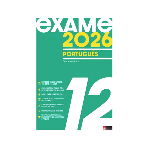 Livro de Preparação Exame Nacional 2026: Português - 12.º Ano