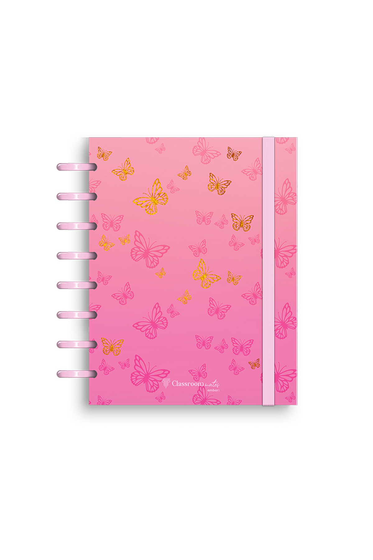 Caderno E_Smart Classroommates PP A5 100F 100G Gold Paradise
