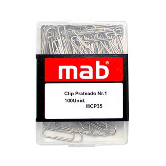 Clips Nº 1 Mab (Caixa c/ 100 Unidades)