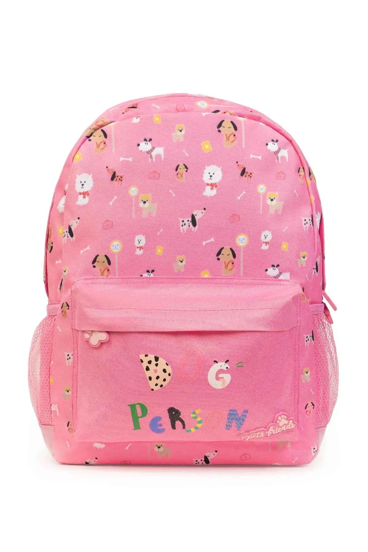 Mochila Dog Person Pink