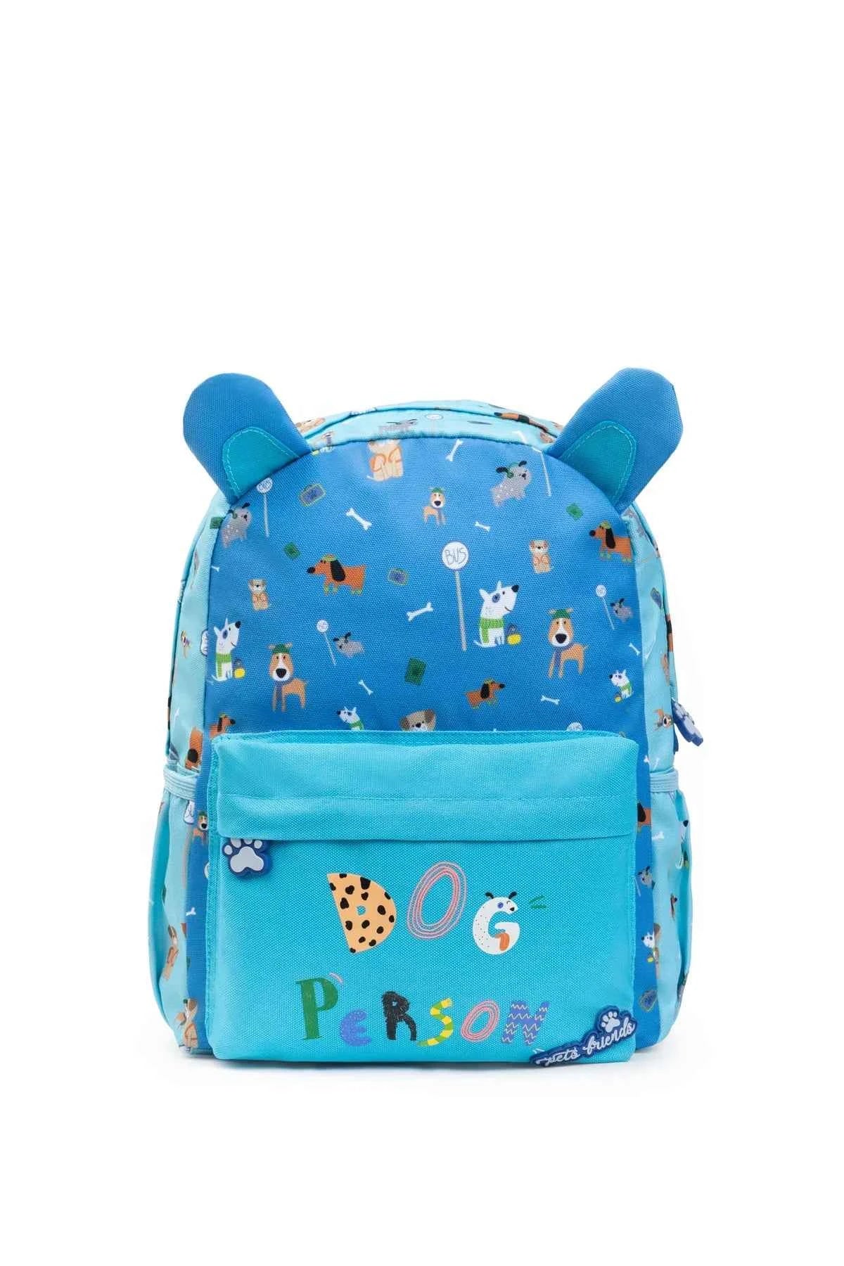 Mochila Dog Person Blue