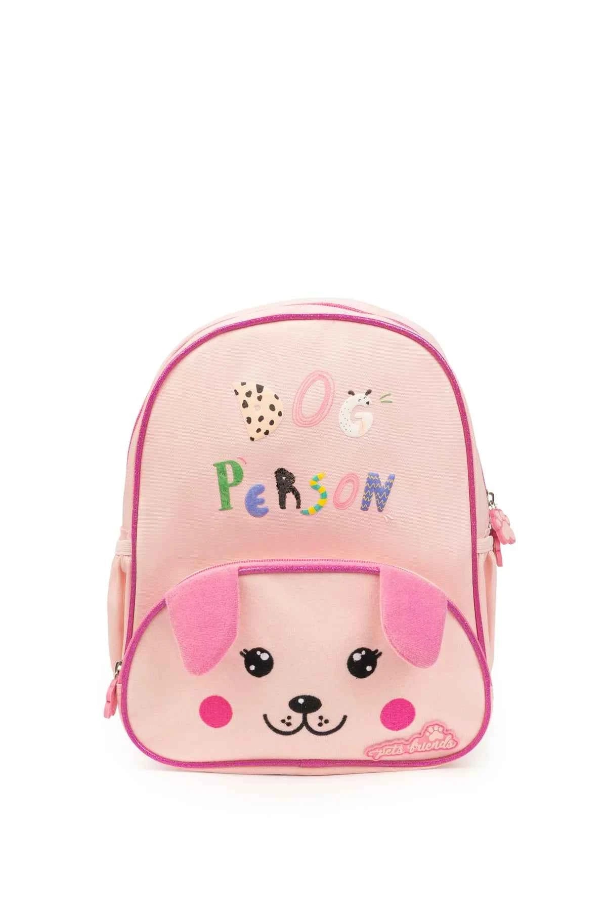 Mochila Infantil Dog Person Pink Furry