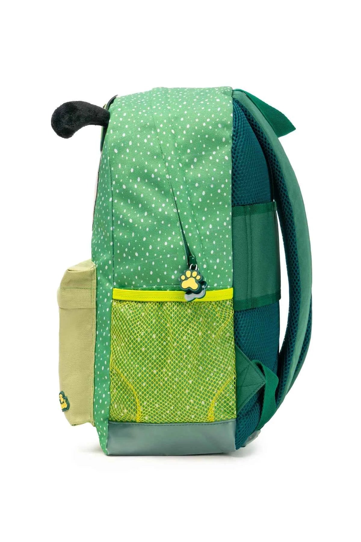 Mochila Dog Person Green Furry