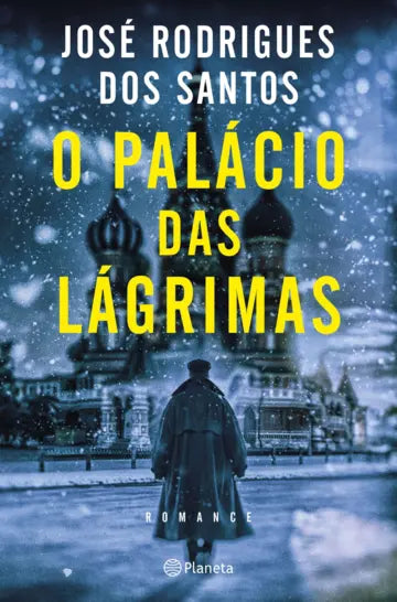 Capa de livro 'O Palácio das Lágrimas' com castelo e figura encapuzada