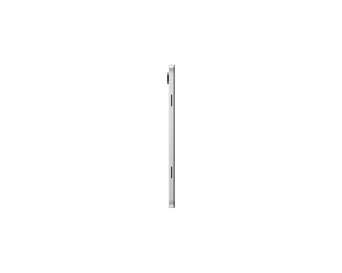 Tablet Samsung Galaxy Tab A11+ de lado, ligações e botões visíveis