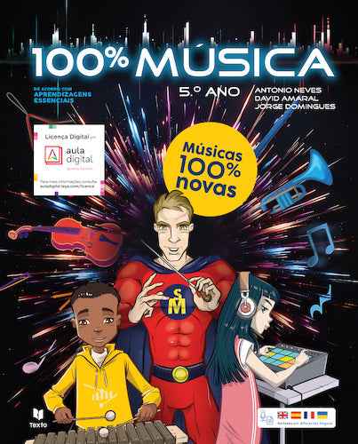 100% Música 5.º Manual do Aluno 2026