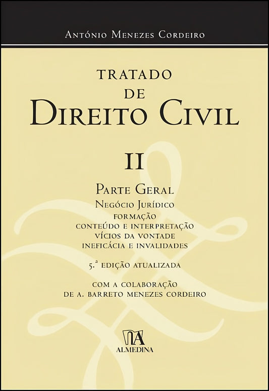 Livro Tratado de Direito Civil II de António Menezes Cordeiro